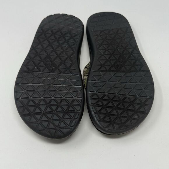 Teva Voya Flip Flops Mens 7 Olive Green Brown Comfort Cushioned Sandals - Picture 13 of 15